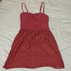 American Eagle Pink Lace Dress